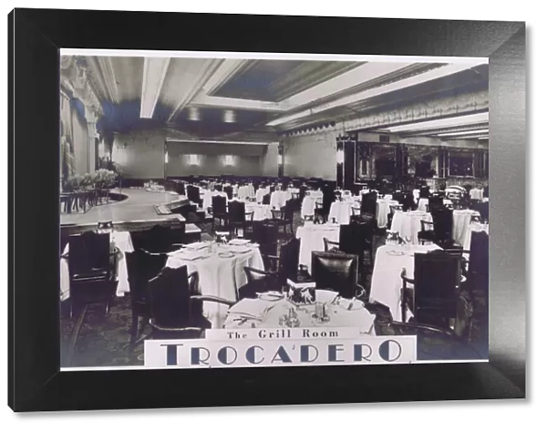 An interior view of the Grill Room at Trocadero Restaurant