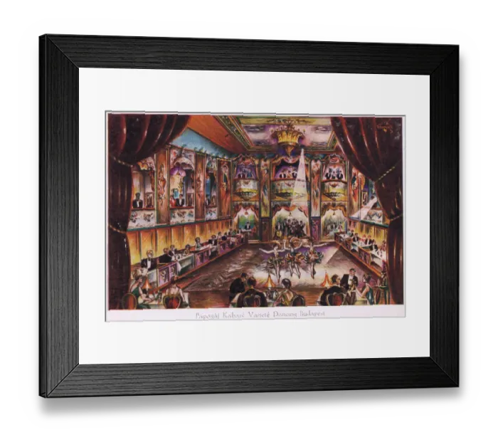 Framed Print : Cabaret performance in the fashionable Papagaj Kabare Framed Print : Cabaret performance in the fashionable Papagaj Kabare