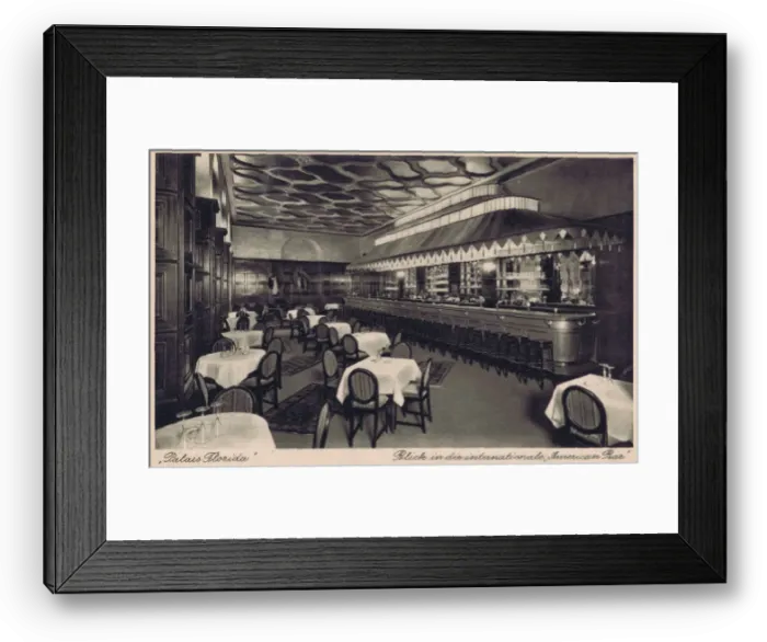 Framed Print : The American bar of the Palais Florida cabaret nightclub Framed Print : The American bar of the Palais Florida cabaret nightclub