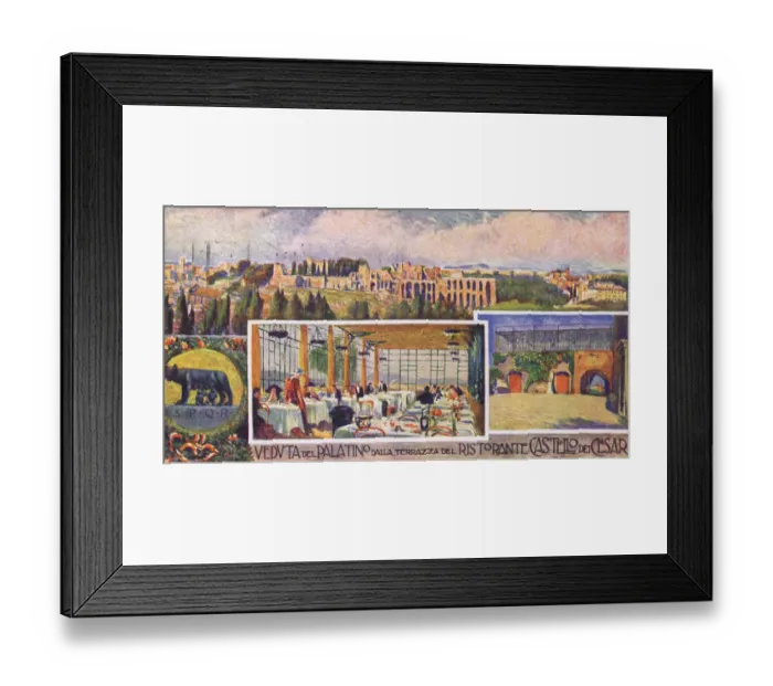Framed Print : Representations of several scenes of the Castello Dei Ces Framed Print : Representations of several scenes of the Castello Dei Ces