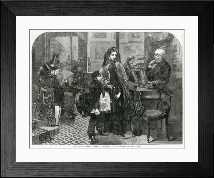 Framed Print : Nameless and Friendless by Emily Mary Osborn Framed Print : Nameless and Friendless by Emily Mary Osborn