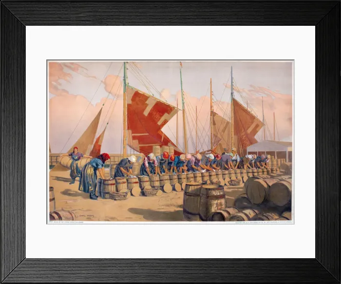 Framed Print : Poster, Herring Packing Framed Print : Poster, Herring Packing