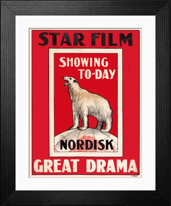Framed Print : Poster, Star Film, Great Drama, Showing Today Framed Print : Poster, Star Film, Great Drama, Showing Today