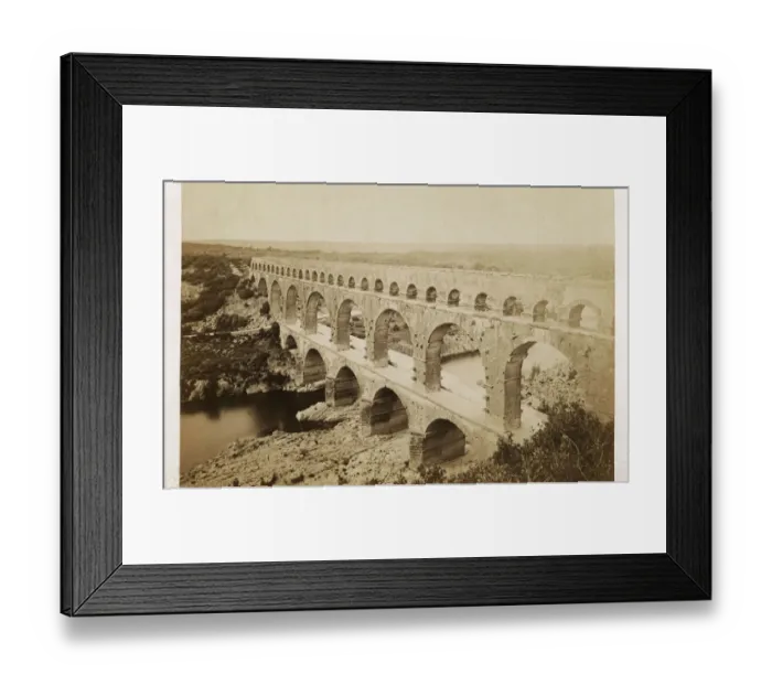 Framed Print : Pont du Gard, Nimes, France Framed Print : Pont du Gard, Nimes, France