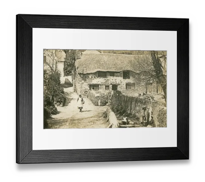 Framed Print : Buckland, Devon - pretty village scene Framed Print : Buckland, Devon - pretty village scene