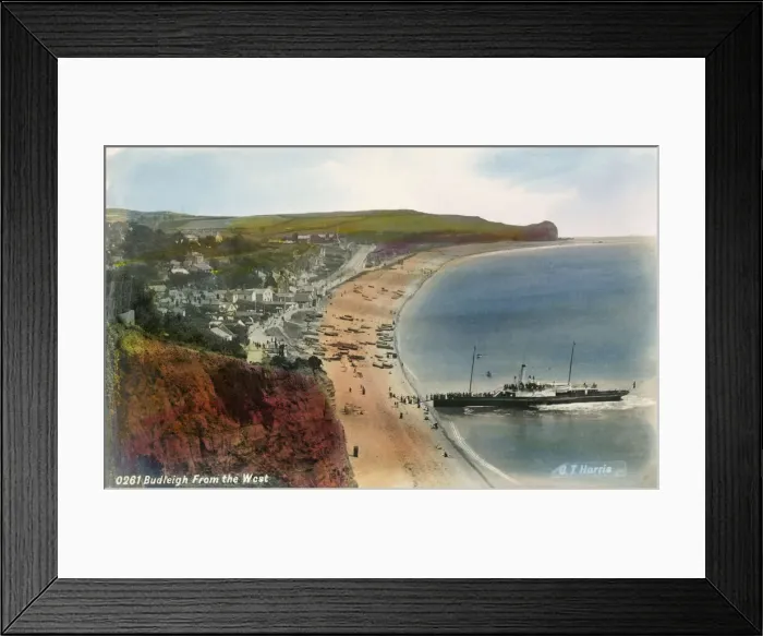 Framed Print : Budleigh Salterton, Devon - viewed from the West Framed Print : Budleigh Salterton, Devon - viewed from the West