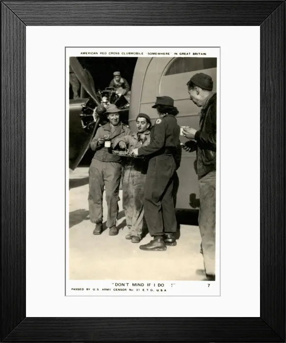 Framed Print : WW2 - American Red Cross Clubmobile - UK Framed Print : WW2 - American Red Cross Clubmobile - UK