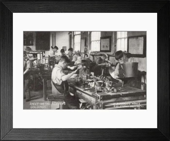 Framed Print : Sheet Metal Workers, William Baker Technical School, Hertfor Framed Print : Sheet Metal Workers, William Baker Technical School, Hertfor