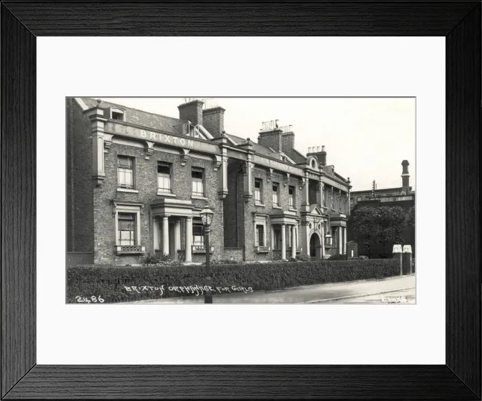 Framed Print : Brixton Orphanage for Fatherless Girls Framed Print : Brixton Orphanage for Fatherless Girls