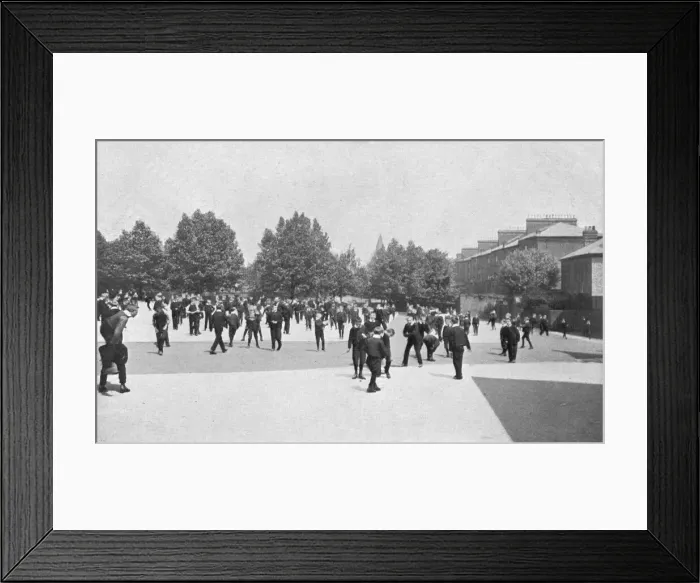 Framed Print : Hampstead Orphan Working School - Playground Framed Print : Hampstead Orphan Working School - Playground