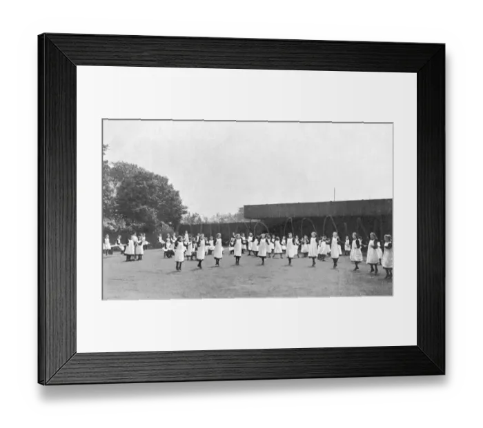 Framed Print : Hampstead Orphan Working School - Playground Framed Print : Hampstead Orphan Working School - Playground
