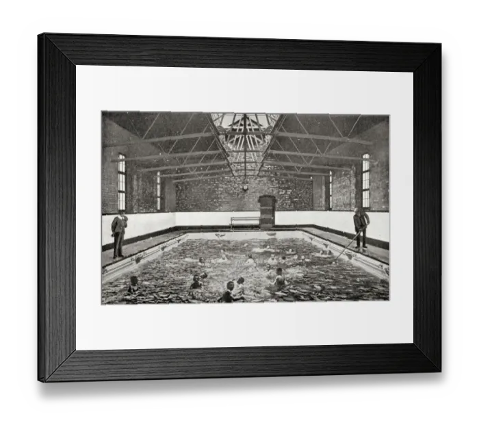 Framed Print : Mullers Orphan Houses - Swimming Bath Framed Print : Mullers Orphan Houses - Swimming Bath