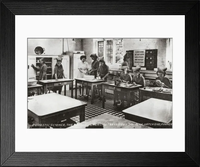 Framed Print : Royal Commercial Travellers Schools, Pinner - Domestic Scie Framed Print : Royal Commercial Travellers Schools, Pinner - Domestic Scie