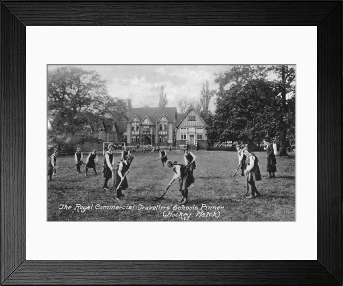 Framed Print : Royal Commercial Travellers Schools, Pinner - Hockey Match Framed Print : Royal Commercial Travellers Schools, Pinner - Hockey Match