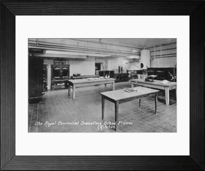 Framed Print : Royal Commercial Travellers Schools, Pinner - Kitchen Framed Print : Royal Commercial Travellers Schools, Pinner - Kitchen