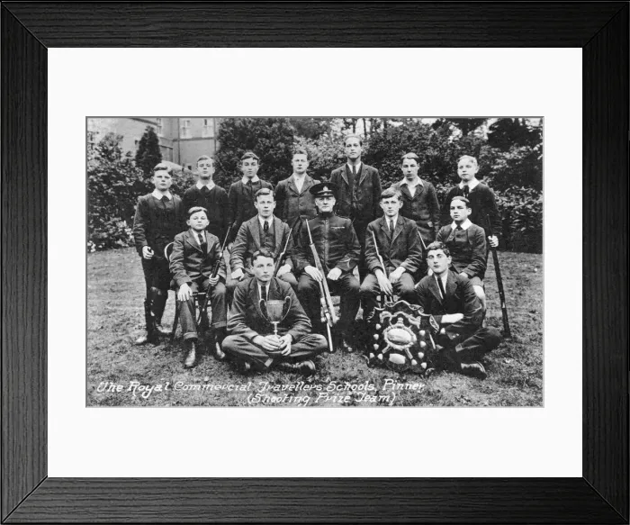 Framed Print : Royal Commercial Travellers Schools, Pinner - Shooting Team Framed Print : Royal Commercial Travellers Schools, Pinner - Shooting Team
