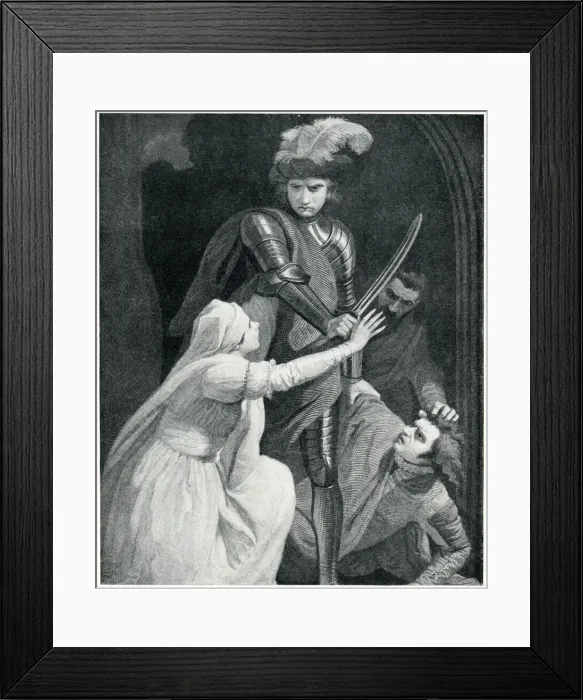 Framed Print : Arrest of Roger Mortimer in Nottingham Castle Framed Print : Arrest of Roger Mortimer in Nottingham Castle