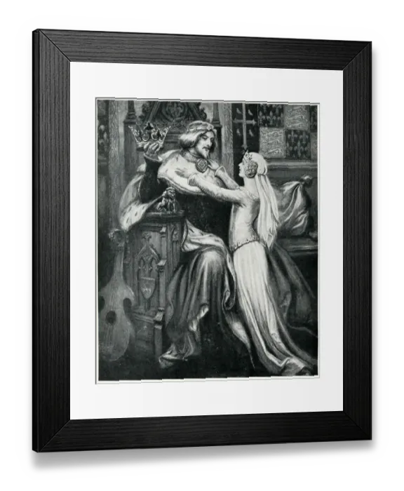 Framed Print : King Richard II and Princess Isabella of Valois Framed Print : King Richard II and Princess Isabella of Valois