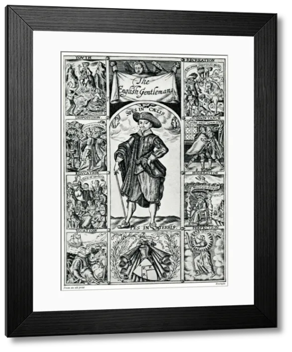Framed Print : Scenes in the life of a Stuart Gentleman