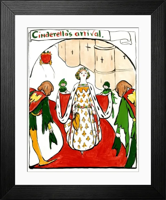 Framed Print : Cinderellas arrival, by Minnie Asprey Framed Print : Cinderellas arrival, by Minnie Asprey