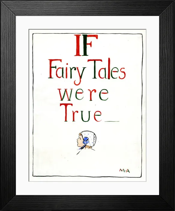 Framed Print : If Fairy Tales were True, by Minnie Asprey Framed Print : If Fairy Tales were True, by Minnie Asprey