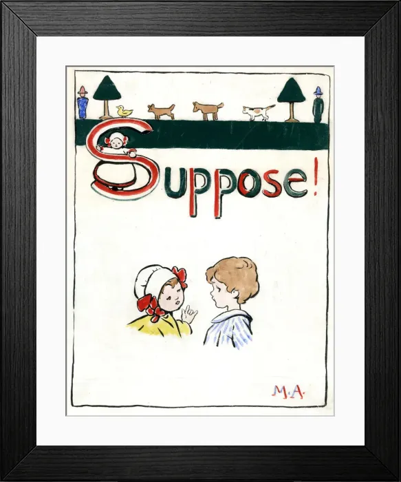 Framed Print : Suppose! by Minnie Asprey Framed Print : Suppose! by Minnie Asprey