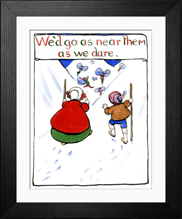 Framed Print : We d go as near them as we dare, by Minnie Asprey Framed Print : We d go as near them as we dare, by Minnie Asprey