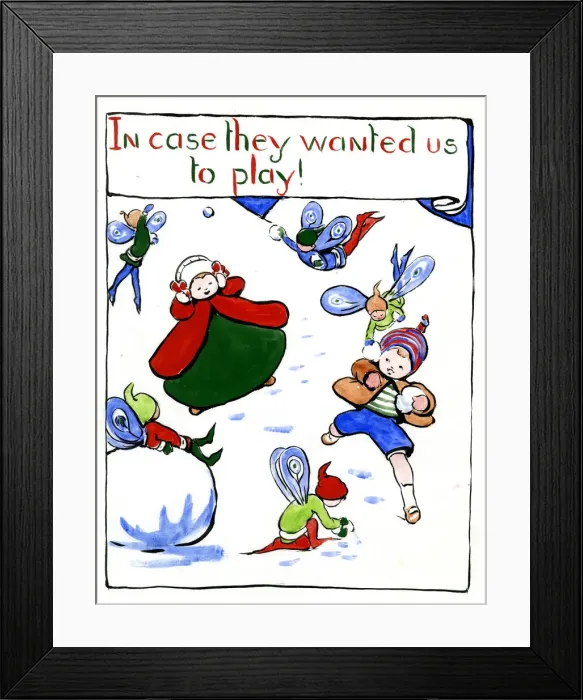 Framed Print : In case they wanted us to play! by Minnie Asprey Framed Print : In case they wanted us to play! by Minnie Asprey