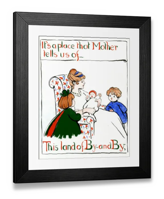 Framed Print : This land of By and By, by Minnie Asprey Framed Print : This land of By and By, by Minnie Asprey