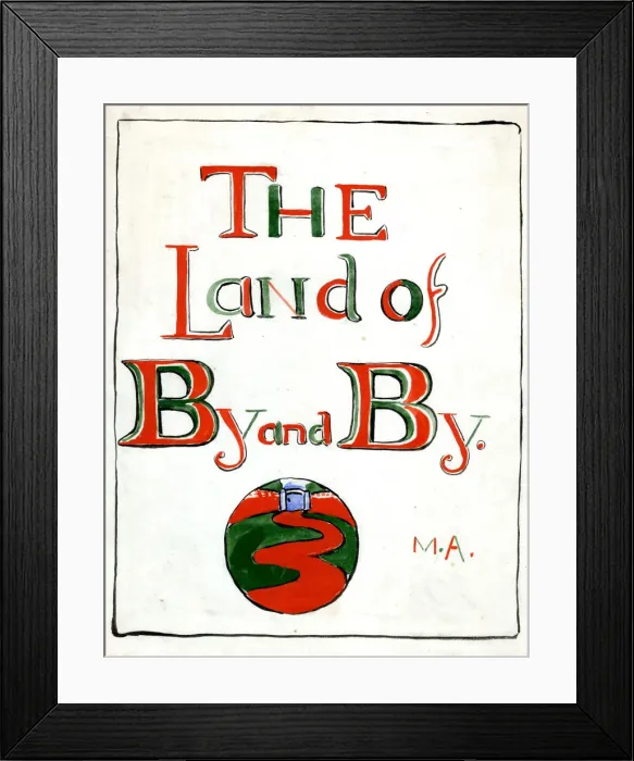 Framed Print : The Land of By and By, by Minnie Asprey Framed Print : The Land of By and By, by Minnie Asprey