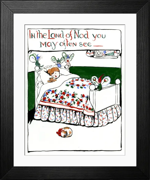 Framed Print : The Land of Nod, by Minnie Asprey Framed Print : The Land of Nod, by Minnie Asprey