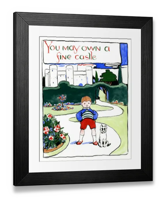 Framed Print : The Land of Nod, by Minnie Asprey Framed Print : The Land of Nod, by Minnie Asprey