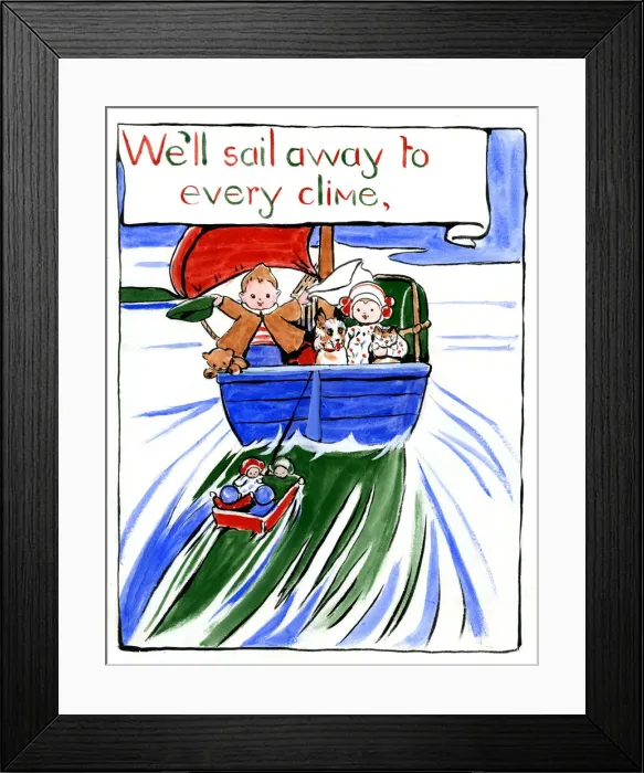 Framed Print : When Mothers Ship Comes Home, by Minnie Asprey Framed Print : When Mothers Ship Comes Home, by Minnie Asprey