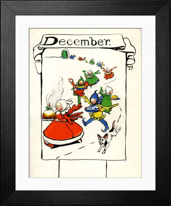 Framed Print : December, by Minnie Asprey Framed Print : December, by Minnie Asprey