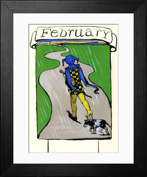 Framed Print : February, by Minnie Asprey Framed Print : February, by Minnie Asprey