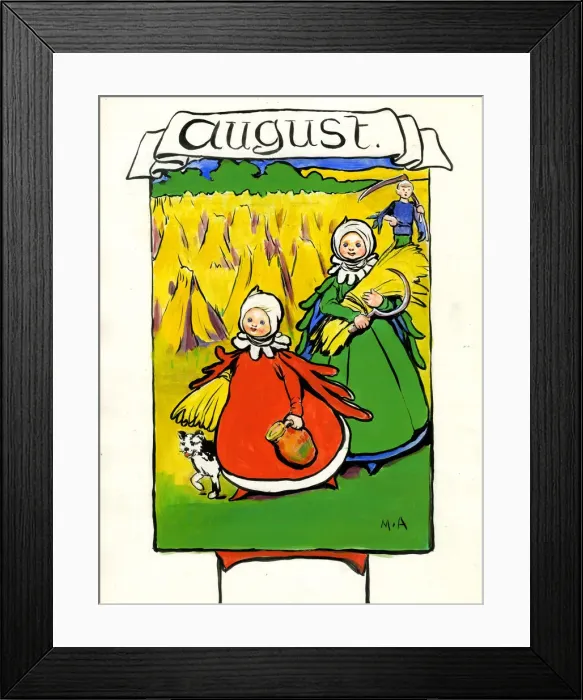 Framed Print : August, by Minnie Asprey Framed Print : August, by Minnie Asprey