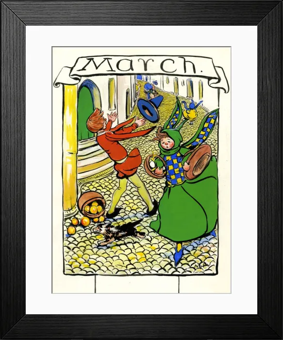 Framed Print : March, by Minnie Asprey Framed Print : March, by Minnie Asprey