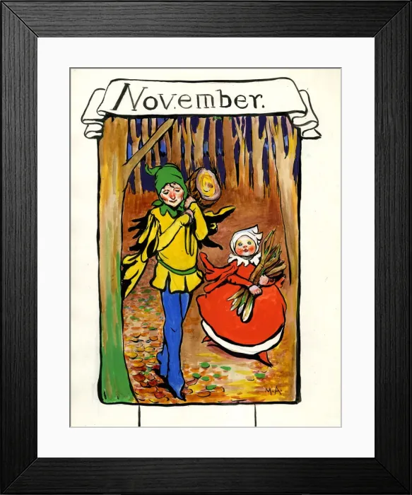 Framed Print : November, by Minnie Asprey Framed Print : November, by Minnie Asprey