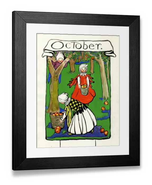 Framed Print : October, by Minnie Asprey Framed Print : October, by Minnie Asprey