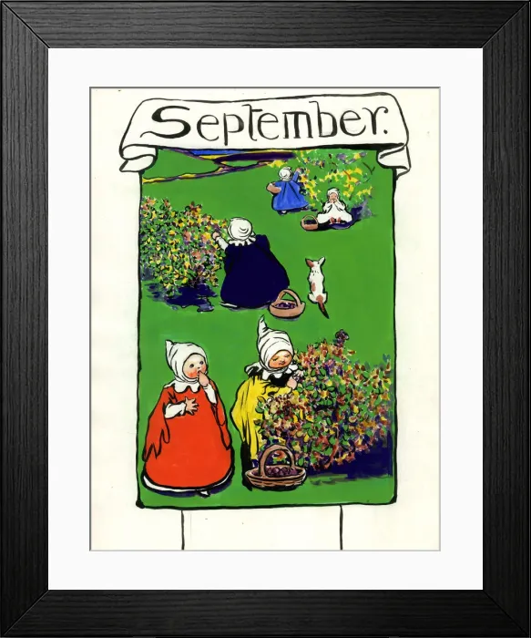 Framed Print : September, by Minnie Asprey Framed Print : September, by Minnie Asprey