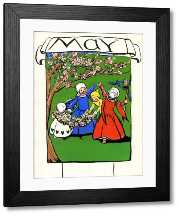 Framed Print : May, by Minnie Asprey Framed Print : May, by Minnie Asprey