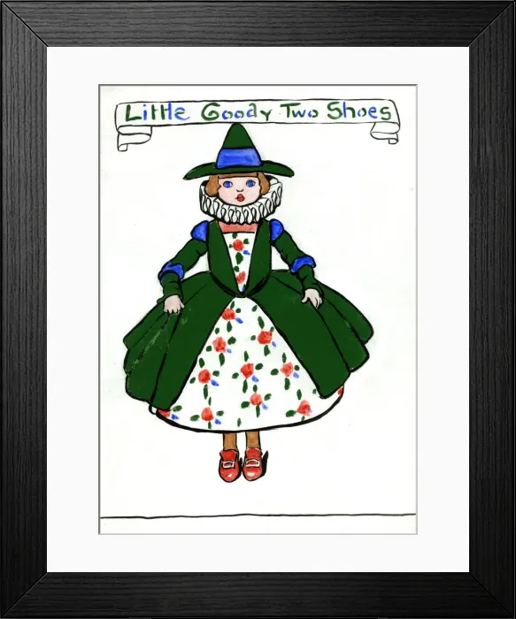 Framed Print : Little Goody Two Shoes, by Minnie Asprey Framed Print : Little Goody Two Shoes, by Minnie Asprey