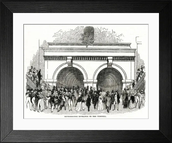 Framed Print : Ceremony of opening of the Thames Tunnel 1843 Framed Print : Ceremony of opening of the Thames Tunnel 1843