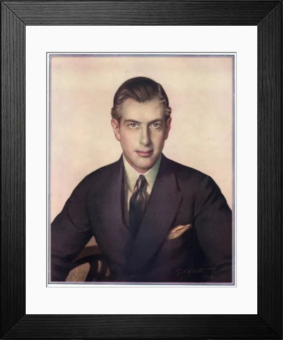 Framed Print : Prince George, later Duke of Kent by Cyril Roberts Framed Print : Prince George, later Duke of Kent by Cyril Roberts