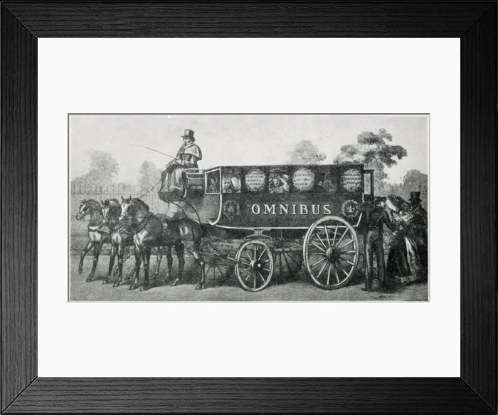 Framed Print : Londons first omnibus Framed Print : Londons first omnibus