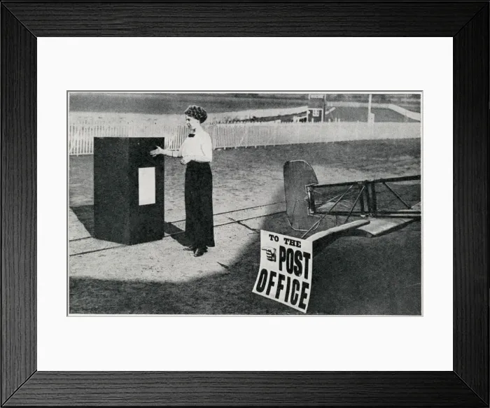 Framed Print : First air mail letter from Hendon to Windsor Framed Print : First air mail letter from Hendon to Windsor