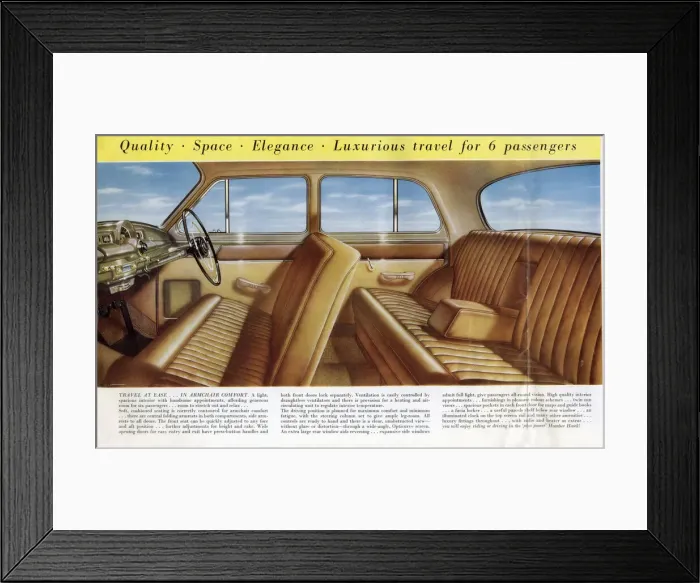 Framed Print : Power Plus Humber Hawk (Mk VIA) car brochure Framed Print : Power Plus Humber Hawk (Mk VIA) car brochure