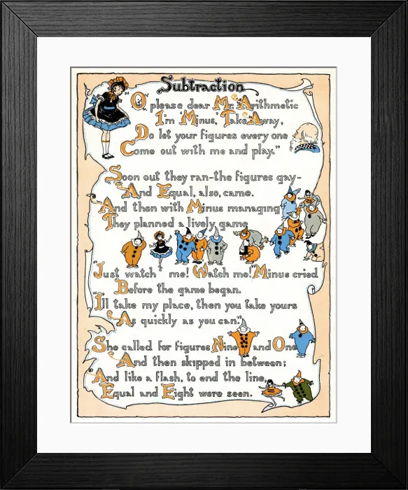 Framed Print : Marys Arithmetic Dream Framed Print : Marys Arithmetic Dream