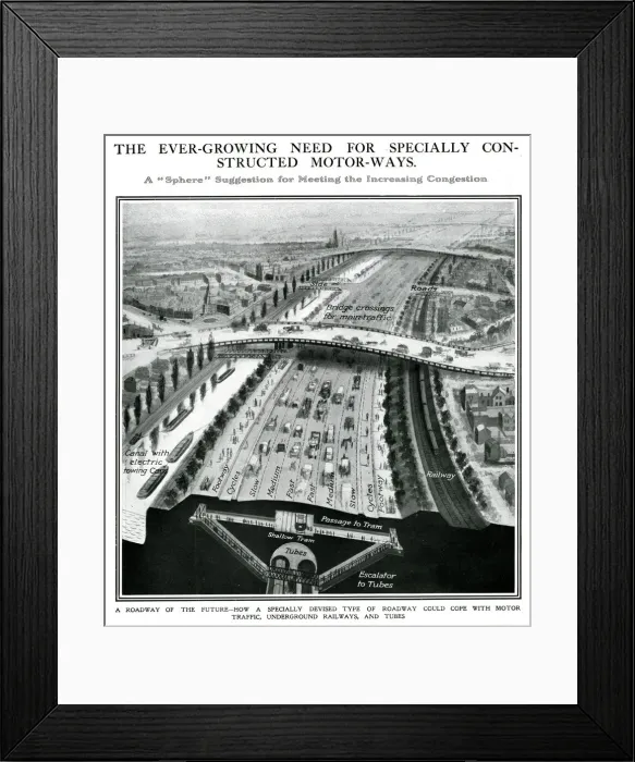 Framed Print : A Sohere suggestion for meeting increasing congestion Framed Print : A Sohere suggestion for meeting increasing congestion
