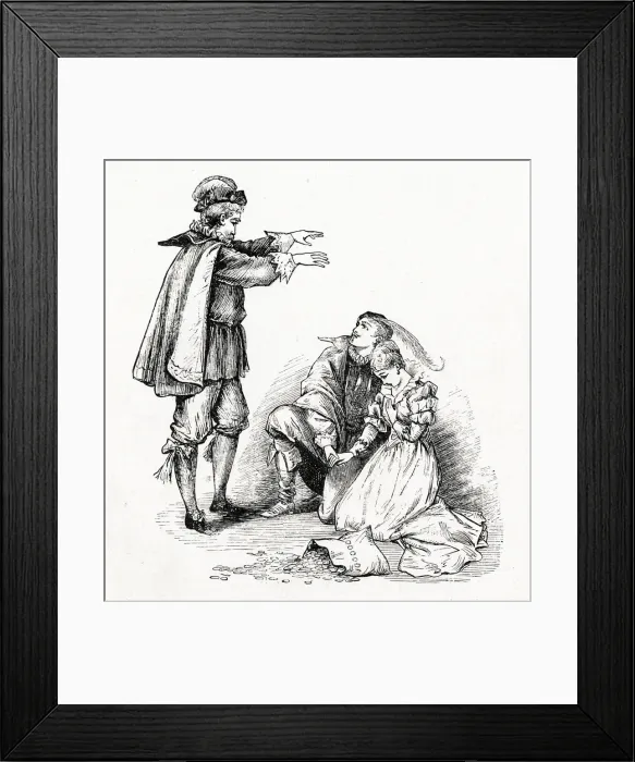 Framed Print : Little Women - Christmas entertainments Framed Print : Little Women - Christmas entertainments